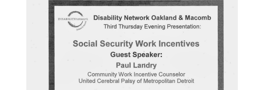 Social Security Work Incentives Presentation