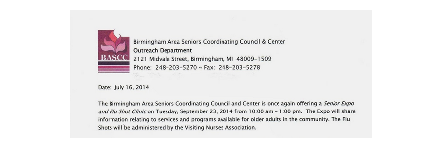 Senior Expo and Flu Shot Clinic